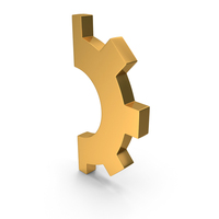 Left Right Half Gear Setting Symbol PNG & PSD Images