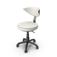 White Leather Office Chair PNG & PSD Images