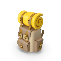 Cartoon Brown Camping Bag PNG & PSD Images