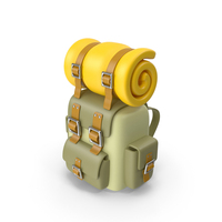 Cartoon Camping Bag PNG & PSD Images