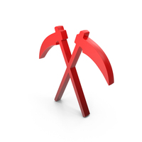 Crossed Scythes Red PNG & PSD Images