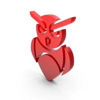 Owl Icon Red PNG & PSD Images