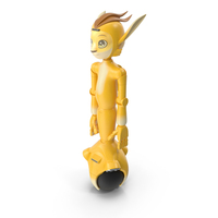 Mirokai Social Robot Yellow PNG & PSD Images