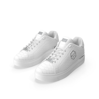 Python Lo Top Sneakers Philipp Plein White PNG & PSD Images