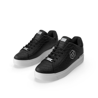 Sneakers Philipp Plein Python Lo Top Black PNG & PSD Images