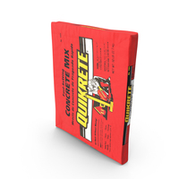 Quikrete Red Cement Packaging 50 Lb PNG & PSD Images