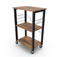 Drew Wood Kitchen Cart PNG & PSD Images