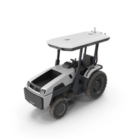 Self Driving Electric Tractor Dusty PNG & PSD Images