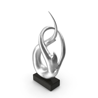 Silver Home Decor Modern Sculpture PNG & PSD Images