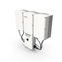 SolarEdge Three Phase Inverter With Secondary Units PNG & PSD Images