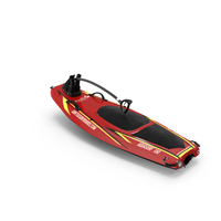 Red Surftek Aquasurf Jet Surfboard Folded PNG & PSD Images