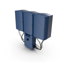 Three Phase Solar Inverter with Secondary Units PNG & PSD Images