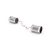 Tin Can Phone With Torn String PNG & PSD Images