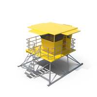 Yellow Lifeguard Tower PNG & PSD Images