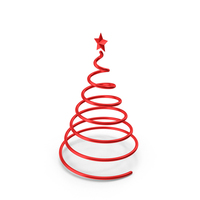 Red Christmas Tree PNG & PSD Images