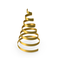 Christmas Tree Gold PNG & PSD Images