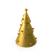 Gold Christmas Tree PNG & PSD Images