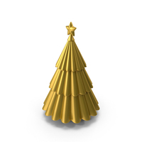 Christmas Tree Gold PNG & PSD Images