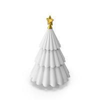 Christmas Tree White PNG & PSD Images