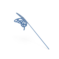 Blue Butterfly Hairstick PNG & PSD Images