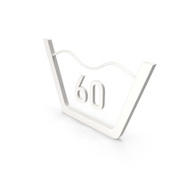 Wash At Or Below 60C Symbol PNG & PSD Images