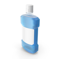 Blue Mouthwash Container PNG & PSD Images