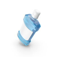 Blue Mouthwash Container PNG & PSD Images