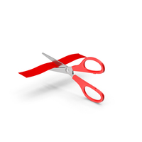 Scissor Cutting Ribbon PNG & PSD Images