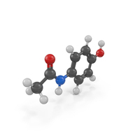 Paracetamol Molecule PNG & PSD Images
