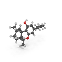 THC Molecule PNG & PSD Images