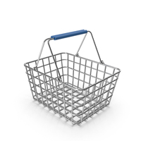 Metal Shopping Basket PNG & PSD Images