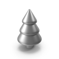 Decorative Сartoon Pine Silver PNG & PSD Images