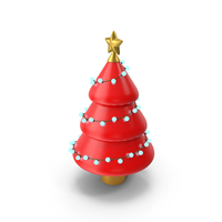Red Decorative Christmas Tree PNG & PSD Images