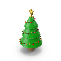 Сartoon Christmas Tree PNG & PSD Images