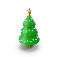 Сartoon Christmas Tree PNG & PSD Images