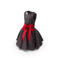 Dress with Bow Black PNG & PSD Images
