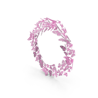 Pink Butterfly Frame PNG & PSD Images