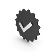 Black And Silver Check Mark Icon PNG & PSD Images
