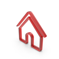 Out Line Home Loan Icon Glass PNG & PSD Images