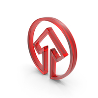 Out Line Up Arrow Icon Glass PNG & PSD Images
