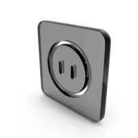 Power Socket Icon Glass PNG & PSD Images