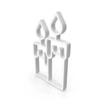 Double Candles Light Symbol PNG & PSD Images
