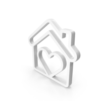 Love Heart Home Web Icon PNG & PSD Images