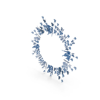 Blue Frame Butterfly PNG & PSD Images
