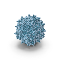 AAV Virus Blue PNG & PSD Images