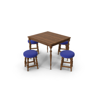 Bar Table And Chairs PNG & PSD Images