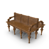 Wooden Interior Bench PNG & PSD Images