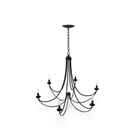 Quoizel Mirren 6-Light Chandelier PNG & PSD Images