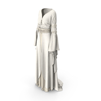 Dress Stylized Ancient Beige PNG & PSD Images