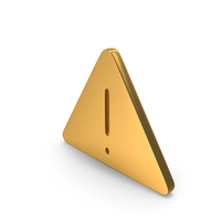 Gold Exclamation Mark Icon PNG & PSD Images